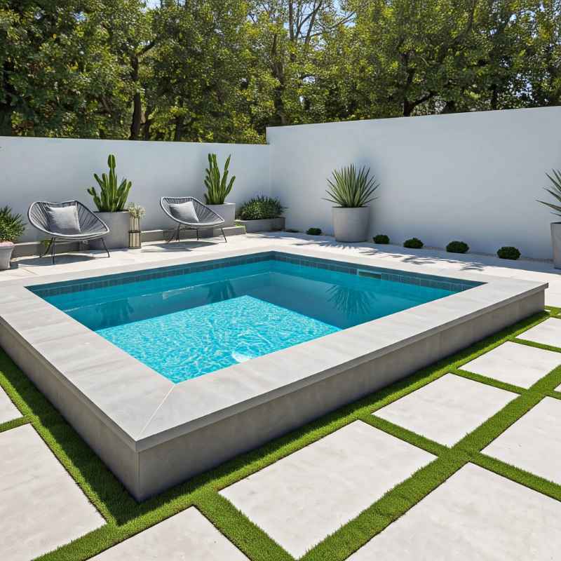 Semi inground plunge pool perth
